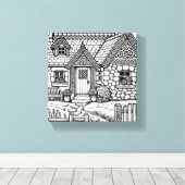 Hütte für Schiefer #19 Leinwanddruck (Insitu (Holzboden))