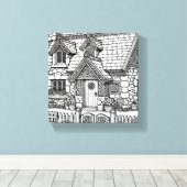 Hütte für Schiefer #22 Leinwanddruck (Insitu (Holzboden))