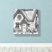 Hütte für Schiefer #30 Leinwanddruck (Insitu (Holzboden))