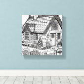 Hütte für Schiefer #31 Leinwanddruck (Insitu (Holzboden))