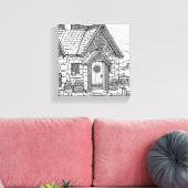 Hütte für Schiefer #32 Leinwanddruck (Insitu (Wohnzimmer))