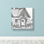 Hütte für Schiefer #32 Leinwanddruck (Insitu (Holzboden))