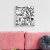 Hütte für Schiefer #36 Leinwanddruck (Insitu (Wohnzimmer))