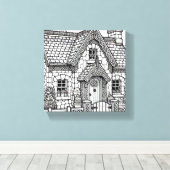 Hütte für Schiefer #36 Leinwanddruck (Insitu (Holzboden))