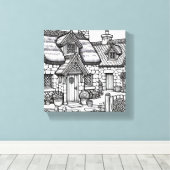 Hütte für Schiefer #9 Leinwanddruck (Insitu (Holzboden))