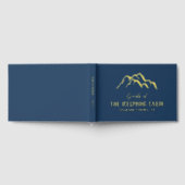 Hütte für tiefe blaue Bergspitzen Gästebuch (Voll)