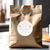 Hütte für Weizengebäck Runder Aufkleber