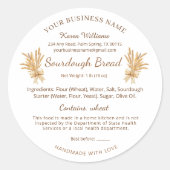 Hütte für Weizengebäck Runder Aufkleber (Vorderseite)