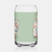 Hütte Gänse Blumenhausszene Dosenglas (Rechts)