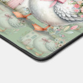 Hütte Gänse Blumenhausszene Schreibtischunterlage (Ecke)