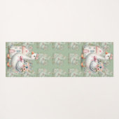 Hütte Gänse Blumenhausszene Yogamatte (Rückseite (Horizontal))