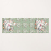 Hütte Gänse Blumenhausszene Yogamatte (Vorderseite (Horizontal))