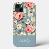 Hütte Garden Blume Muster Personalisiert Case-Mate iPhone Hülle (Rückseite)