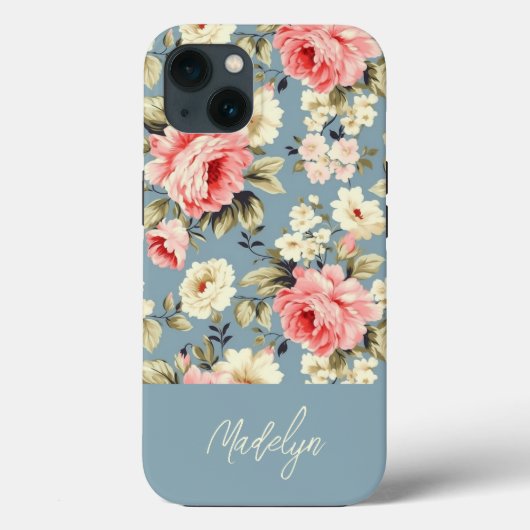 Hütte Garden Blume Muster Personalisiert Case-Mate iPhone Hülle (Rückseite)