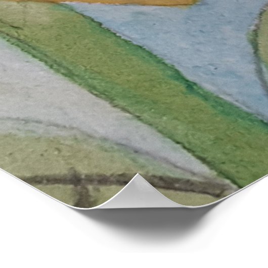 Hütte Garden Blume Poster (Ecke)