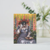 Hütte Garden Cat Reading Museo Cantonale d'Arte Postkarte (Stehend Vorderseite)