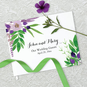 Hütte Garden Floral Wedding Gästebuch