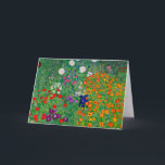 Hütte Garden Gustav Klimt Karte<br><div class="desc">Hütte Garden Gustav Klimt</div>