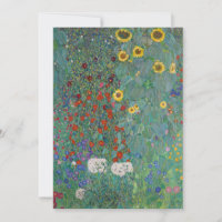 Hütte Garden mit Sonnenblumen | Gustav Klimt