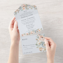 Hütte Garden Pastel Blue Peach Coral Alles in eine