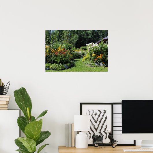Hütte Garden Poster (Heimbüro)