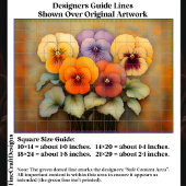 Hütte Garden Stiefmütterchen, Vintag EF8L Decoupag Seidenpapier