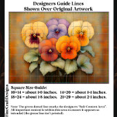 Hütte Garden Stiefmütterchen, Vintag EF8R Decoupag Seidenpapier