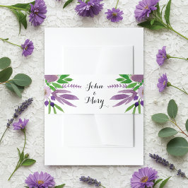 Hütte Garden Wasserfarbenhochzeit Einladungsbanderole