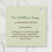 Hütte Garden Wild Meadow Honey mit Honigbienen Geschenkanhänger (Rückseite)