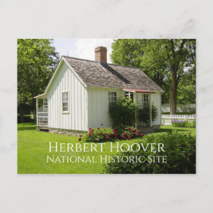 Hütte, Garten, Herbert Hoover Birthplace, Iowa Postkarte