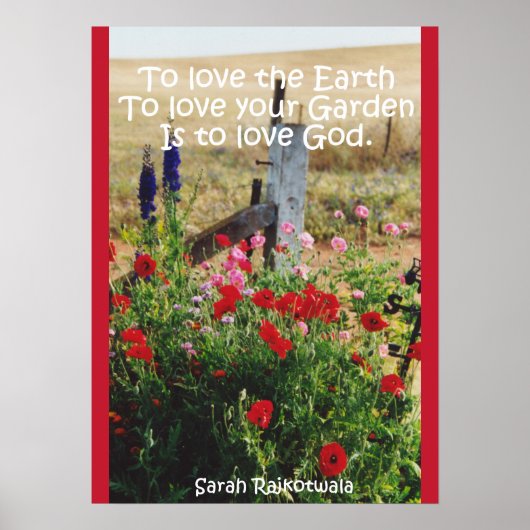 Hütte Garten Liebe Gott Blumenladen Blume Plakat (Vorne)