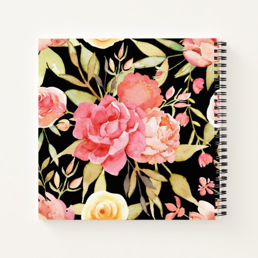 Hütte Gartengarten Rose Notizblock (Rückseite)