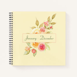 Hütte Gartengarten Rose Notizblock