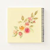 Hütte Gartengarten Rose Notizblock (Rückseite)