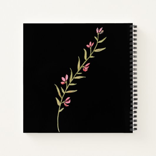 Hütte Gartengarten Rose Notizblock (Rückseite)