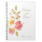 Hütte Gartengarten Rose Notizblock (Vorderseite)