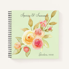 Hütte Gartengarten Rose Notizblock