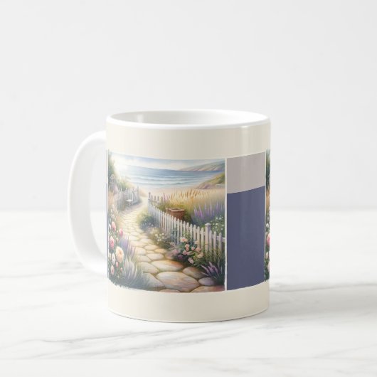 Hütte Gartenweg zum Meer Kaffeetasse (Vorderseite Links)