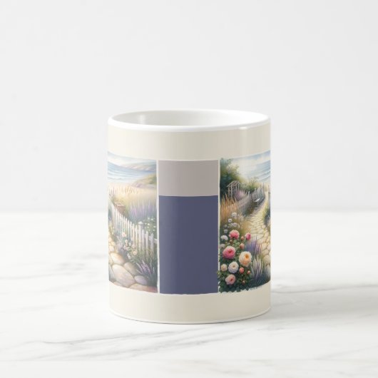 Hütte Gartenweg zum Meer Kaffeetasse (Mittel)