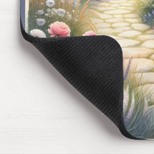 Hütte Gartenweg zum Meer Mousepad (Ecke)