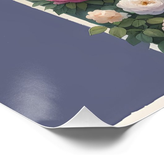 Hütte Gartenweg zum Meer Poster (Ecke)