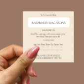 Hütte Gesetz Beistoffe und Allergen-Etikett Quadratischer Aufkleber