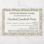 Hütte Gesetz hausgemachte Lebensmittelzutaten Alle Lebensmitteletikett (Einzelnes Label)