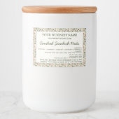 Hütte Gesetz hausgemachte Lebensmittelzutaten Alle Lebensmitteletikett (Vorderseite)