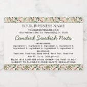 Hütte Gesetz hausgemachte Lebensmittelzutaten Alle Lebensmitteletikett (Einzelnes Label)