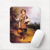 Hütte Girl mit Hund Mousepad (Mit Mouse)