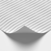 Hütte Grau Weiß Wasserfarbe Pinstriche Geschenk Geschenkpapier (Ecke)