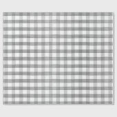 Hütte Grau White Water Buffalo Karo Geschenk Geschenkpapier (Flach)