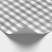 Hütte Grau White Water Buffalo Karo Geschenk Geschenkpapier (Ecke)