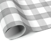 Hütte Grau White Water Buffalo Karo Geschenk Geschenkpapier (Rolleneckpunkt)